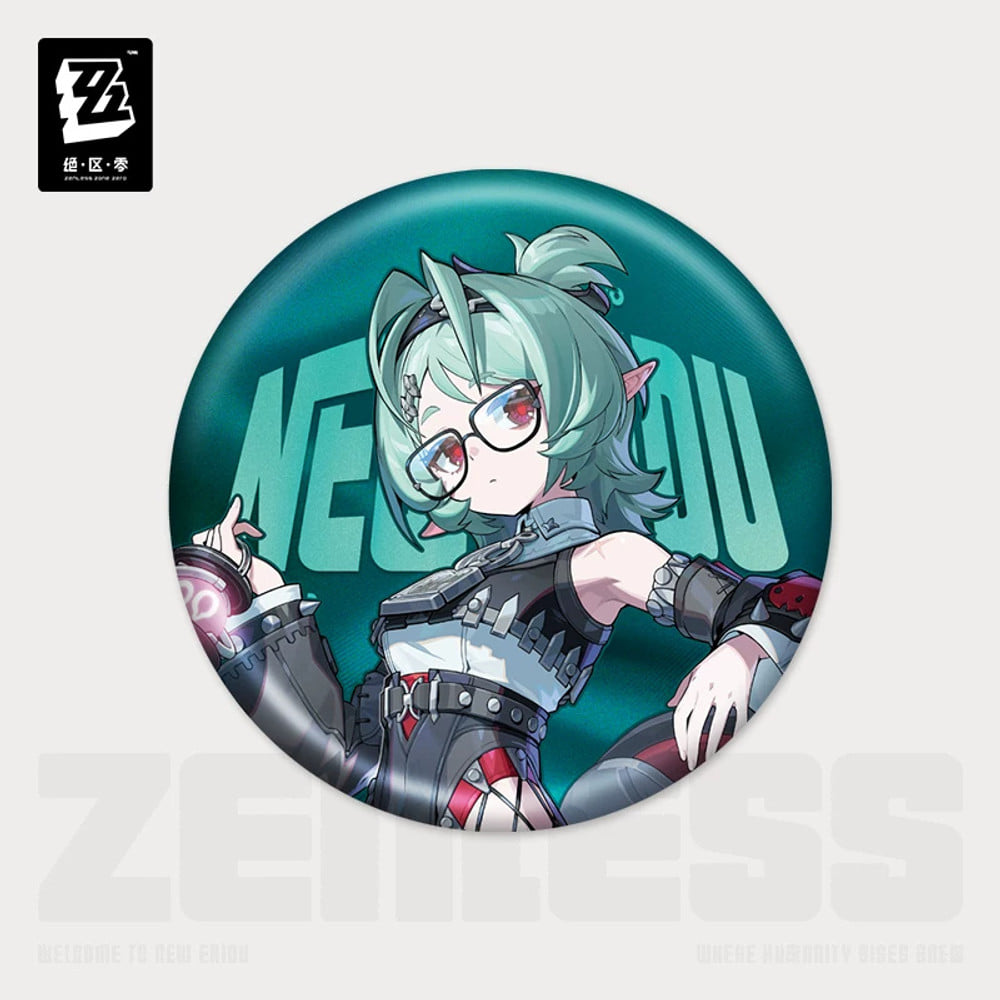 Zenless Zone Zero — Flint Workshop Roxy Can Badge — Illustration Series