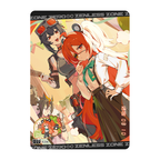Zenless Zone Zero SHININGSOUL R-208 card. Birthday artwork of Koleda in a white shirt, leaning forward among flowers with companions behind her.