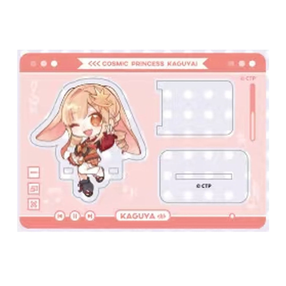 Kaguya SD screen clip: SD Kaguya piece and two clear parts on a pink music-player-style sheet