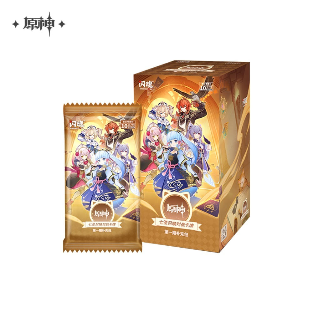 원신 공식 정품 굿즈 일곱 성인의 소환 TCG 카드 게임 부스터 팩 카드