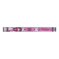 Shiki Ichinose Starlight Dining ribbon strap, front: illustration, event logo, name and two snap buttons