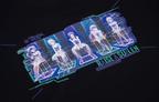 Close-up of the front print with the RAISE A SUILEN logo