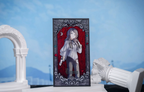 The Timoris shikishi standing between a white arch and a fallen column (props not included)