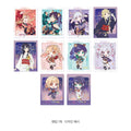 Lineup of all 10 character photo card designs