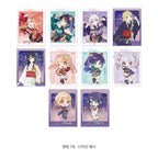 Lineup of all 10 character photo card designs