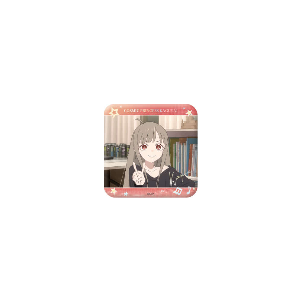 Cosmic Princess Kaguya! — Kaguya BOOMCOMIC Scene Square Can Badge Reality 01 (Non-Random)