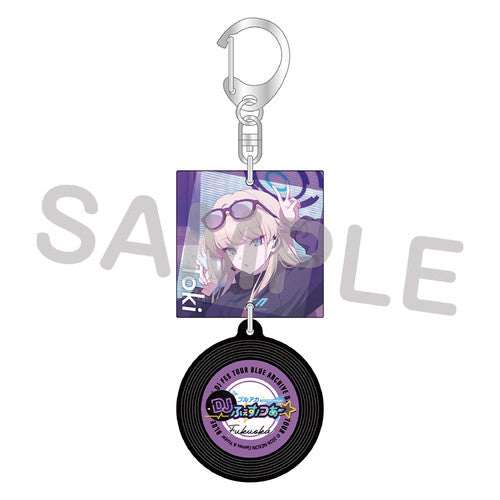 Blue Archive — Toki Record-Shaped Acrylic Keychain — DJ fes. Tour