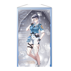 勝利の女神：NIKKE スノーホワイト：ヘビーアームズ 縦長タペストリーの全身キャラクターイラスト（画像1）
