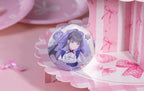 Tsubame Amaya design: high ponytail with a large lavender bow