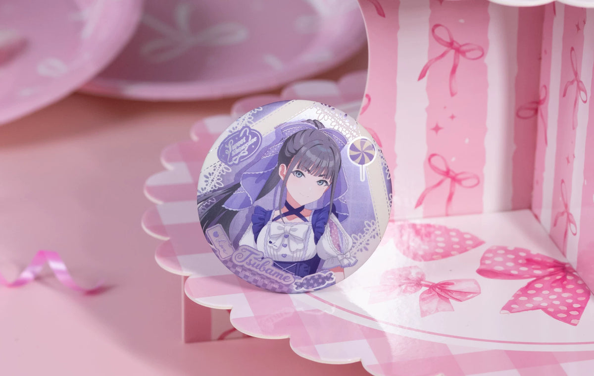 Tsubame Amaya design: high ponytail with a large lavender bow