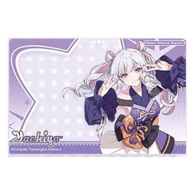 Yachiyo Runami design with white and pink twin tails on a lavender frame