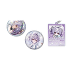 GODDESS OF VICTORY: NIKKE Liberalio Two badge finishes and one mini-character keychain — view 1