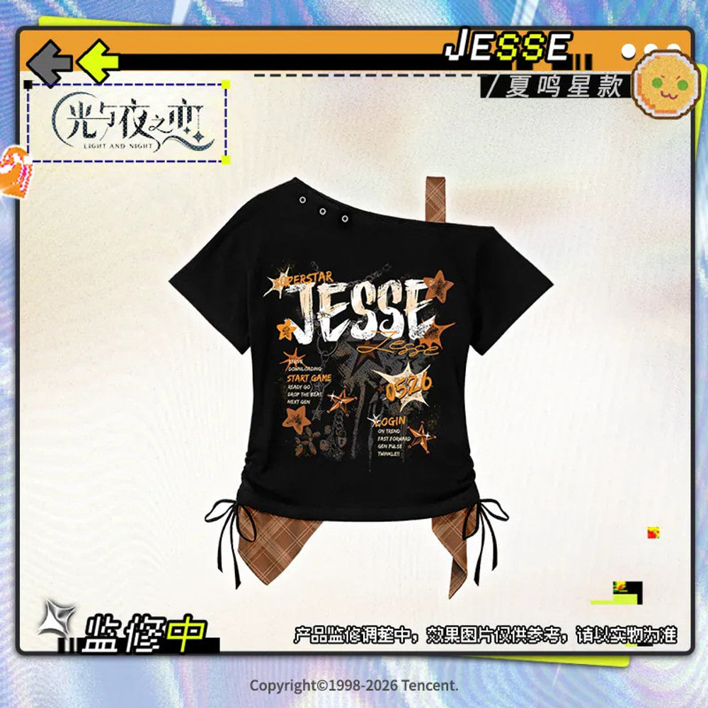 Light and Night — Jesse Graphic T-Shirt — Millennium Time Zone Series