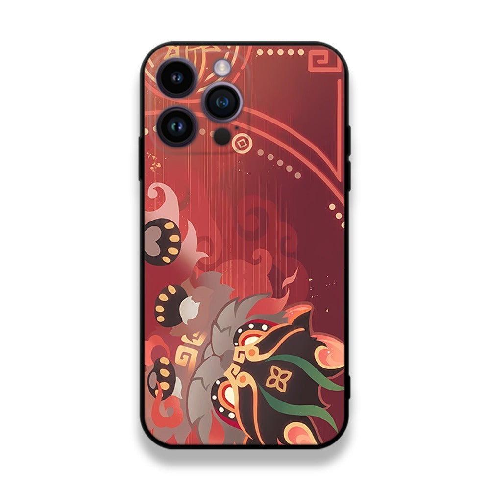 원신 폰케이스 가명 핸드폰 케이스 강화유리 iPhone 15 Pro