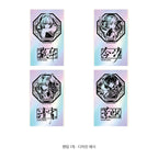 Lineup of all 4 holographic sticker designs: Sanhua, Jinhsi, Qingxiao and Jingran