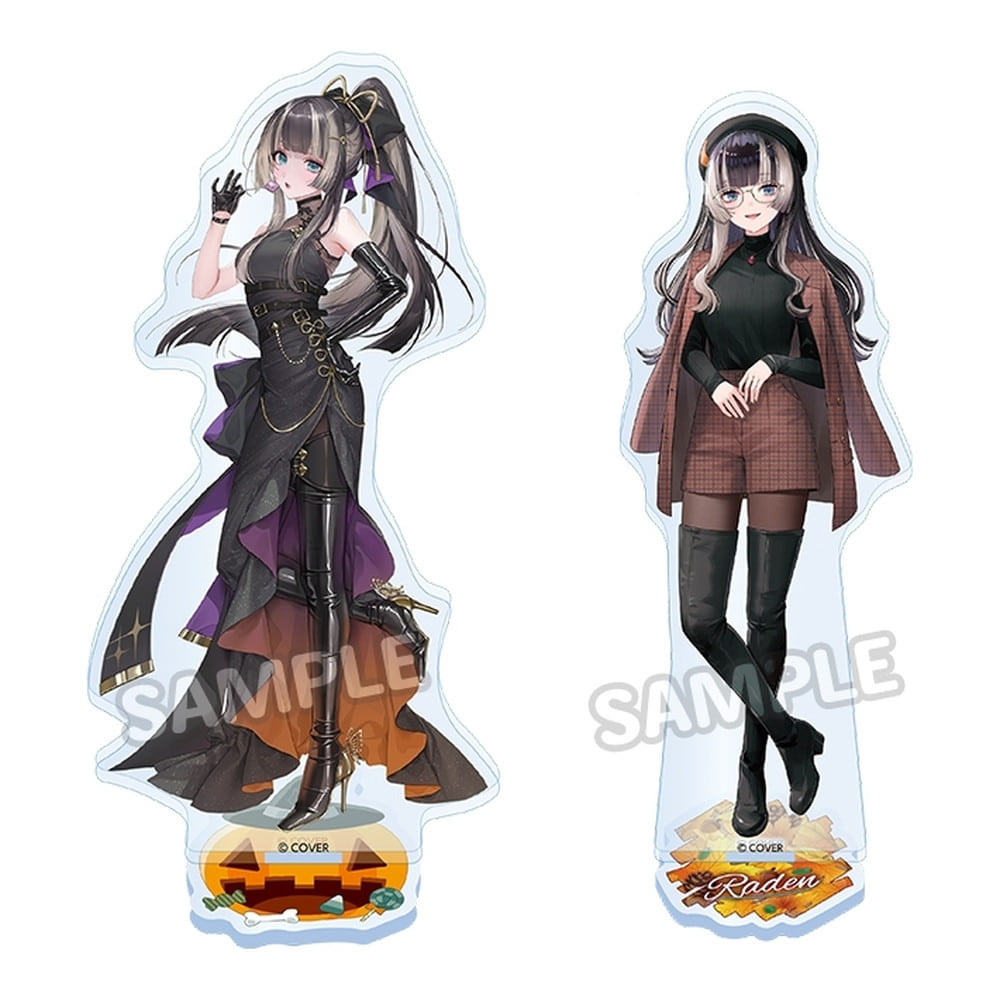 Hololive — Juufuutei Raden LAWSON Halloween & Autumn Collab Acrylic Stand 2-Outfit Set