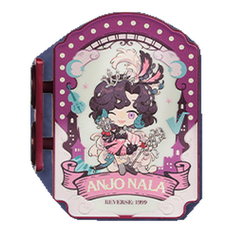 Anjo Nala mini lightbox magnet: chibi Anjo Nala inside a magenta theatre-sign-style frame