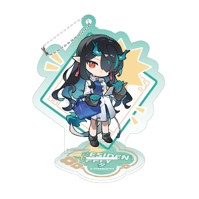 Arknights: Amiya Acrylic Stand & Keychain - Lawson New Year Ver