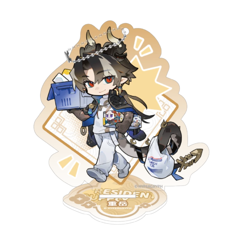Arknights: Shu Acrylic Stand Keychain - Lawson New Year Chibi Ver