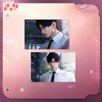 Two landscape Zayne postcards with different scenes and printed message designs.