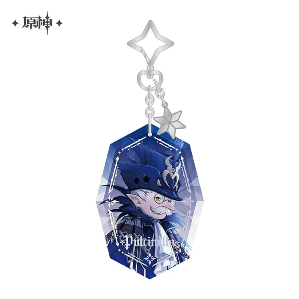 原神 プルチネッラ カット形状アクリルキーホルダーの元の商品見本（画像1）