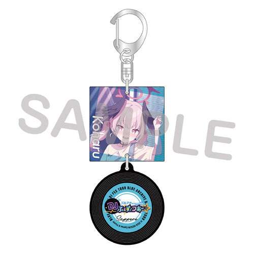 Blue Archive — Koharu Record-Shaped Acrylic Keychain — DJ fes. Tour