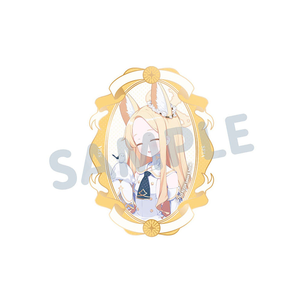 Blue Archive Seia Character portrait within an ornate oval foil frame — view 1