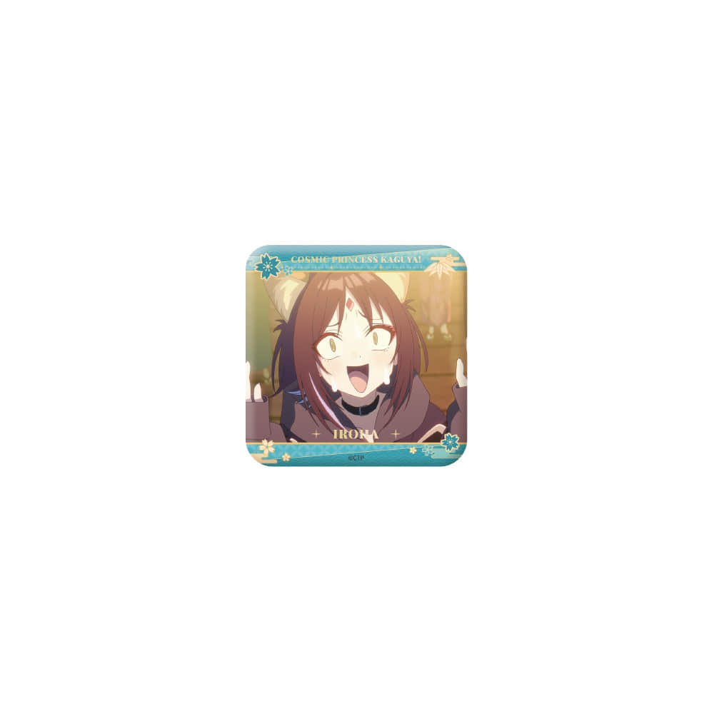 Cosmic Princess Kaguya! — Iroha Sakayori BOOMCOMIC Scene Square Can Badge Fox Ver. (Non-Random)