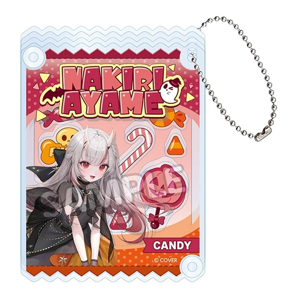 Hololive — Nakiri Ayame LAWSON Halloween & Autumn Collab Shaker Acrylic Keychain