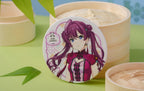 Shiki Ichinose coaster leaning against bamboo steamers (props not included)