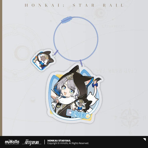 Honkai: Star Rail — Cipher Tiny Cat Acrylic Keychain