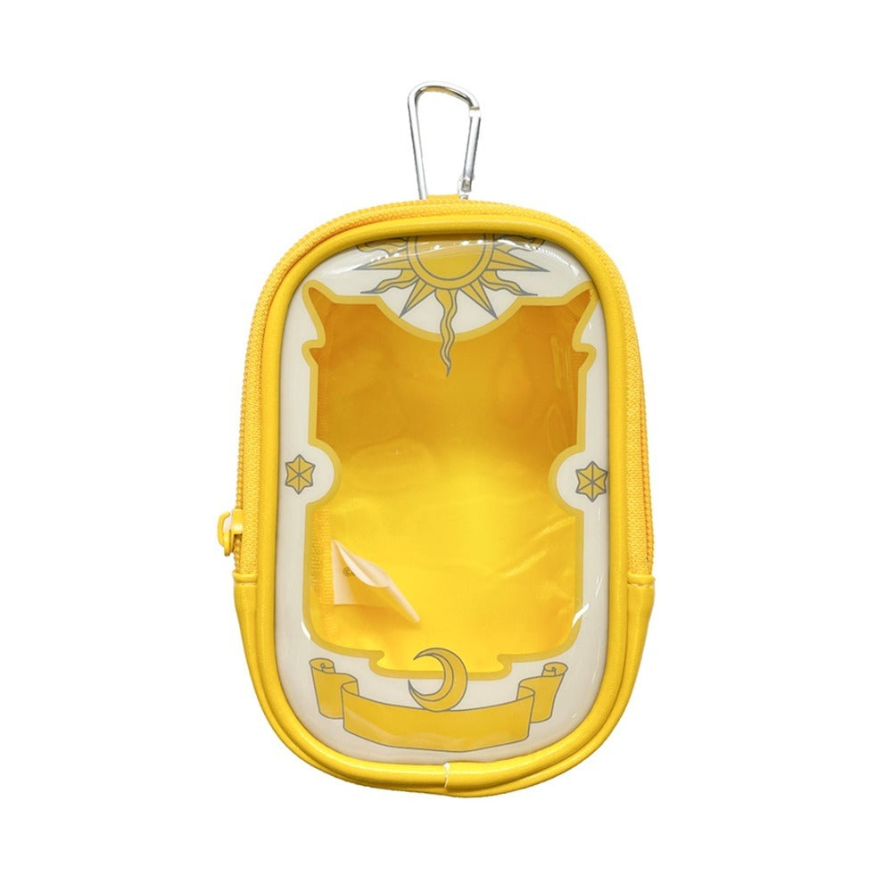 카드캡터 사쿠라 공식 정품 굿즈 카라비너 클리어 파우치 크로우 카드 ver  - 클램프 25주년 전시회 시리즈 -