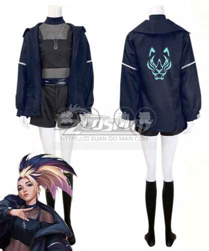 리그오브레전드 롤 LOL KDA 더 배디스트(THE BADDEST) 아칼리 코스프레 의상