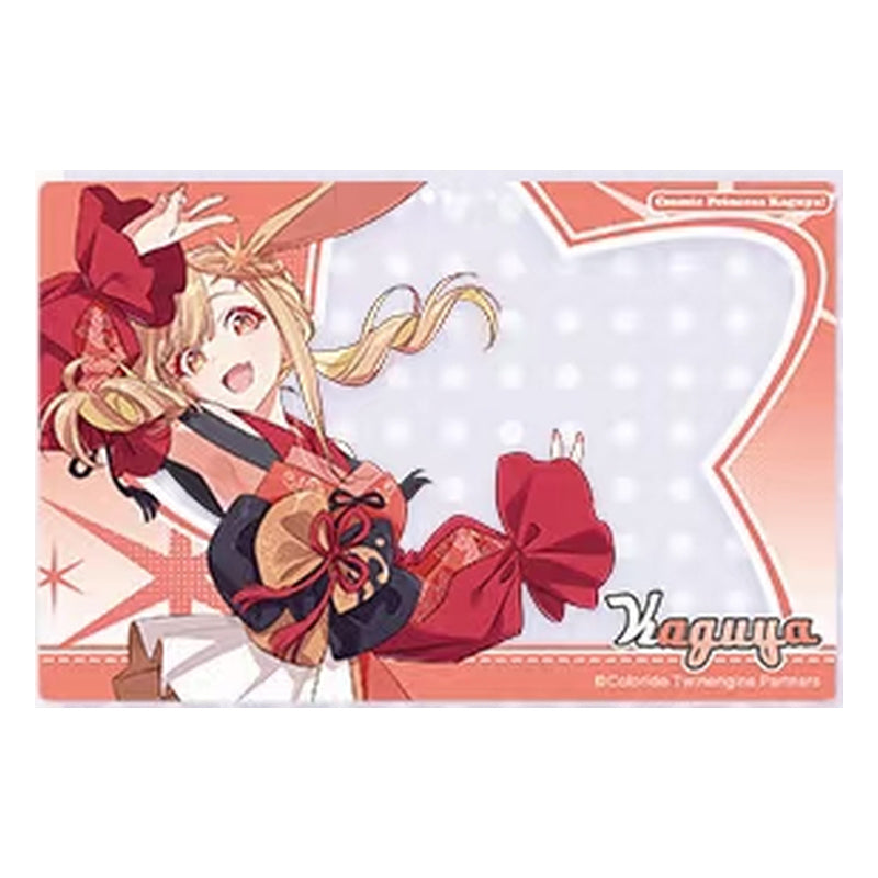 Kaguya design with rabbit ears and a red outfit on a coral frame