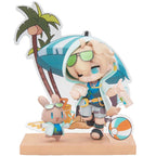 Tequila Cuties chibi figure displayed on a seaside-themed scene base.