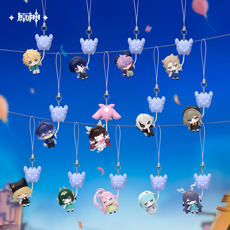 All designs hanging from their cords against a night-sky backdrop