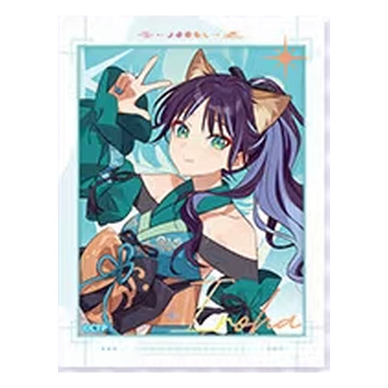 Design 02: Iroha Sakayori with fox ears in a teal outfit