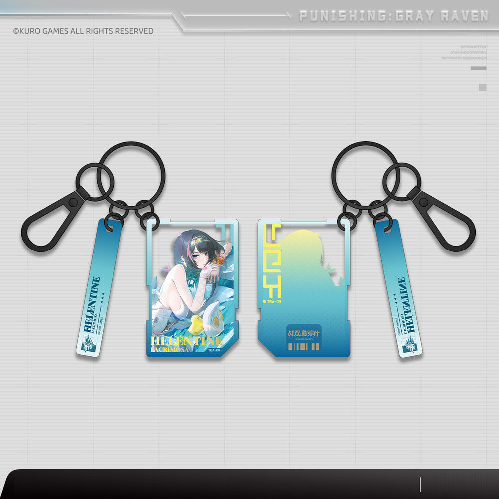 Punishing: Gray Raven — Helentine: Anhon Acrylic Keychain — Coating: Hazy Azure Sky