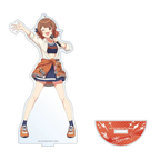 Ume Hanami acrylic stand body and semicircular name base, shown before assembly
