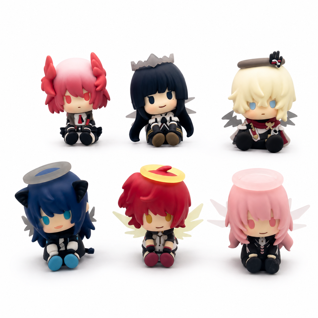 Arknights POTEPOTTE-R six-character lineup; pack size depends on the listing