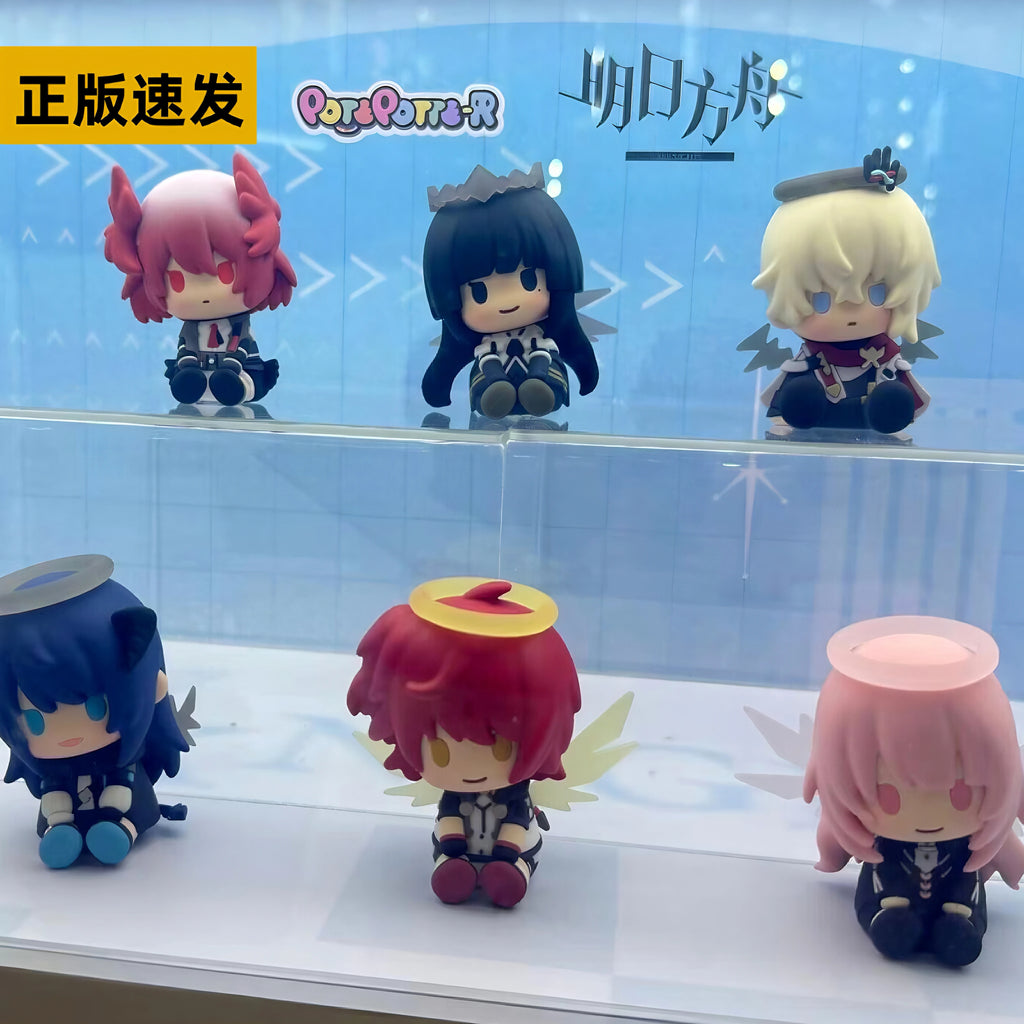 Arknights POTEPOTTE-R six-character lineup; pack size depends on the listing