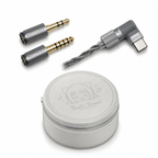 3.5mm・4.4mm・USB-C交換プラグと丸型携帯ケース