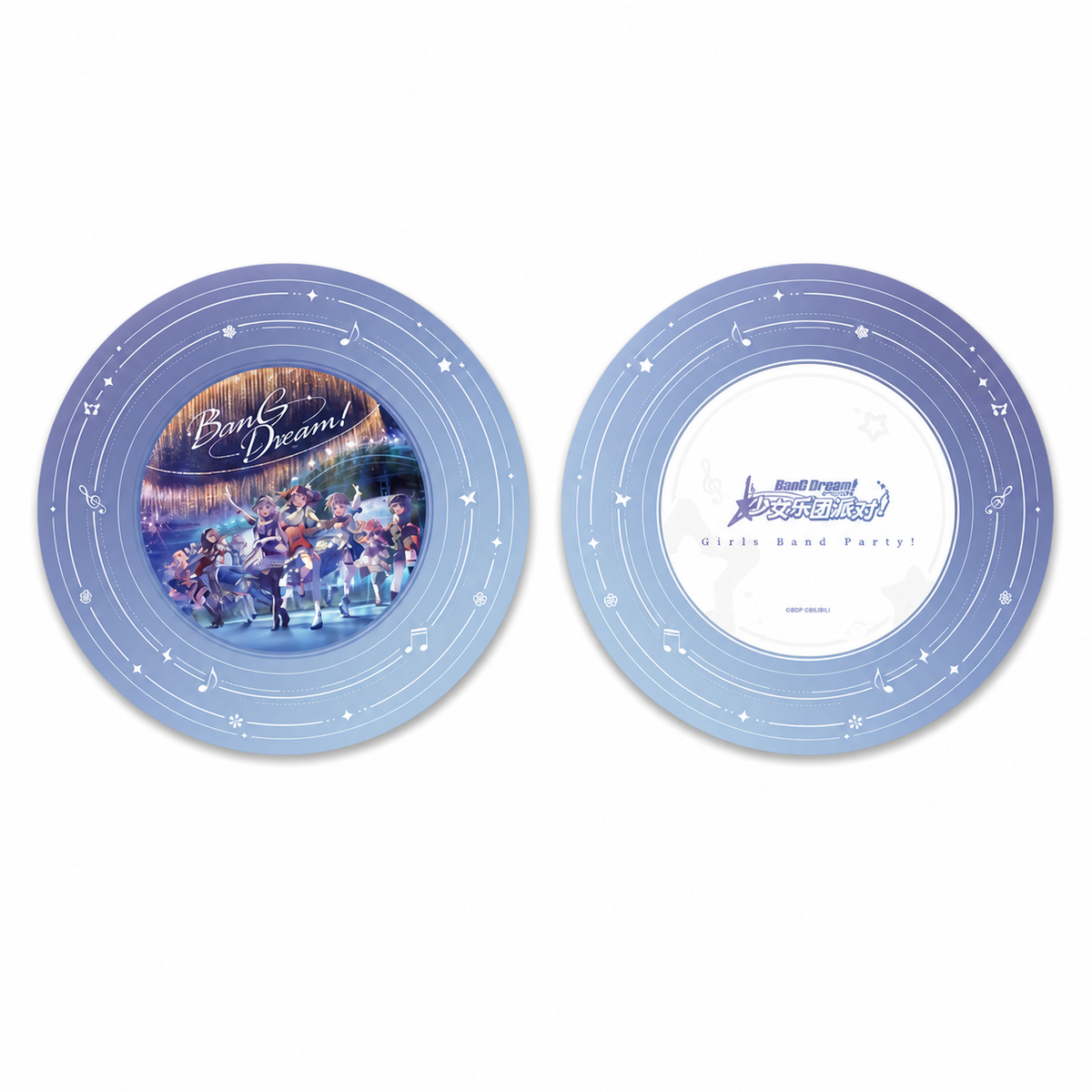 バンドリ！装飾用アクリルレコードの表裏