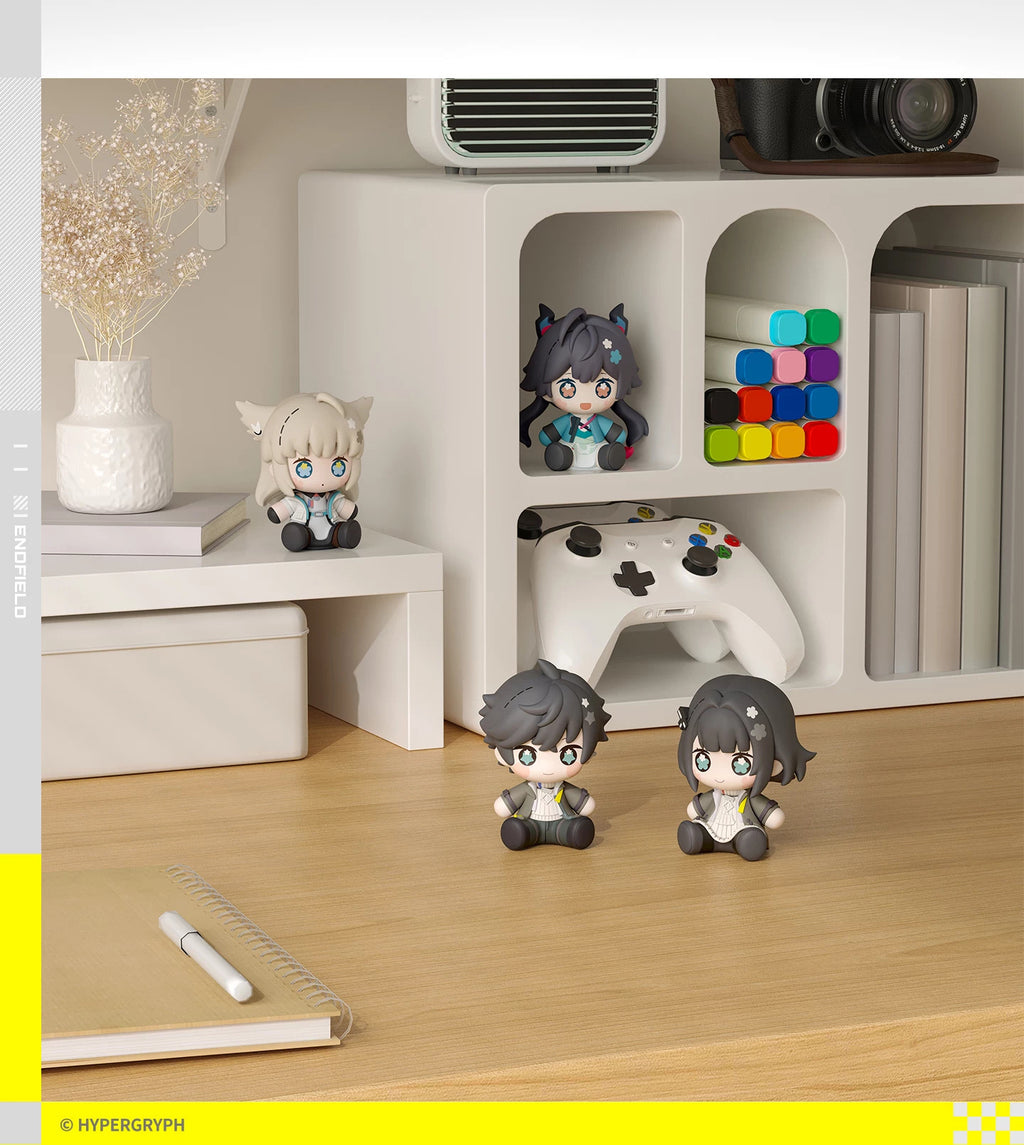 エンドフィールド Huggy Good Smile4体の展示例。各フィギュア別売り