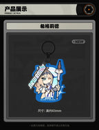 シグリッド・ドゥ・ラズール ミニキャラアクリルキーホルダー · 構造・お取り扱いの参考