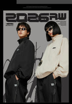 ZZZ STUDIO 2026AW 스탠드칼라 재킷, 베이지·블랙 · 상품 이미지·시리즈 상세