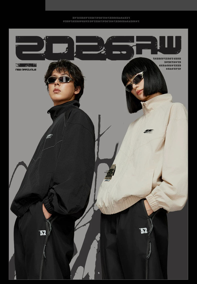 ZZZ STUDIO 2026AW 스탠드칼라 재킷, 베이지·블랙 · 상품 이미지·시리즈 상세