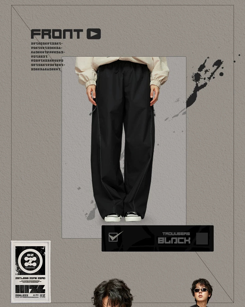 ZZZ STUDIO 2026AW 블랙 스트레이트 팬츠 · 상품 이미지·시리즈 상세