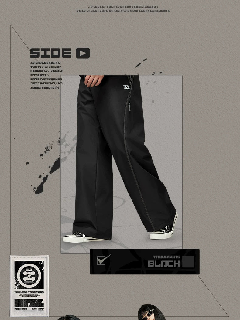 ZZZ STUDIO 2026AW 블랙 스트레이트 팬츠 · 상품 이미지·시리즈 상세