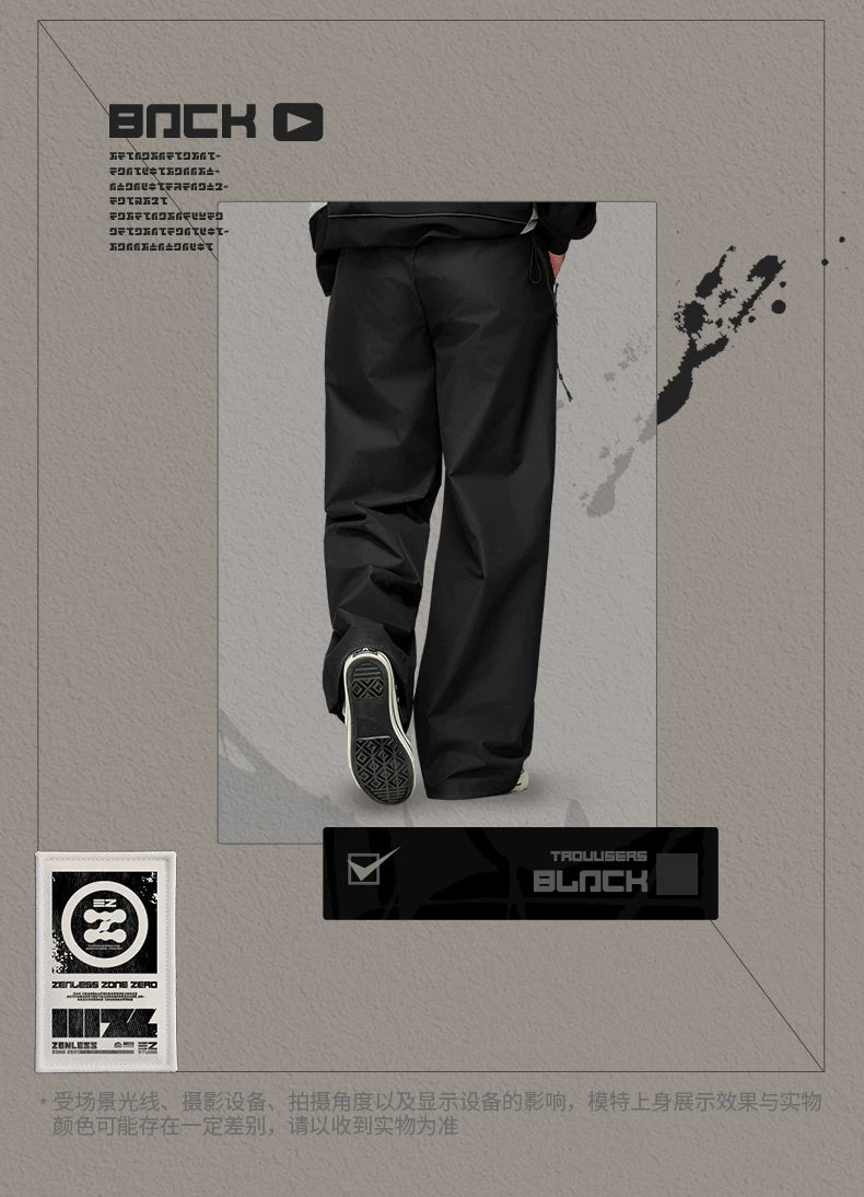 ZZZ STUDIO 2026AW 블랙 스트레이트 팬츠 · 상품 이미지·시리즈 상세